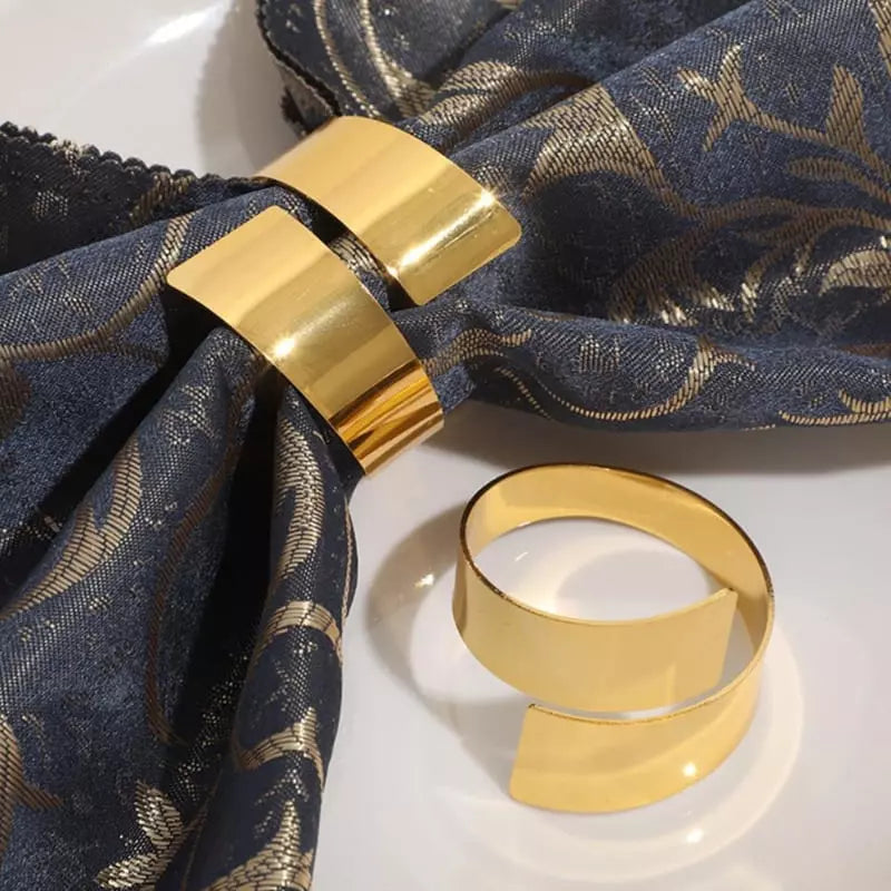 Conjunto Anéis de Guardanapos de Tecido Espiral 6 peças