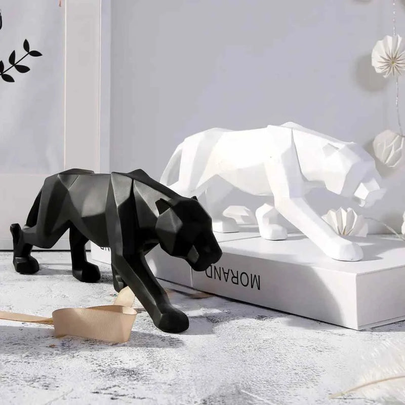 Estátua de Leopardo em Resina
