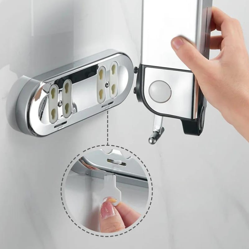 Dispenser de Sabonete Líquido Shampoo Condicionador Quadrado