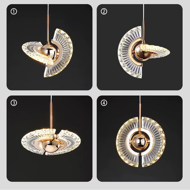 Luminária Lustre Pendente LED Nórdica Luxo 4 em 1