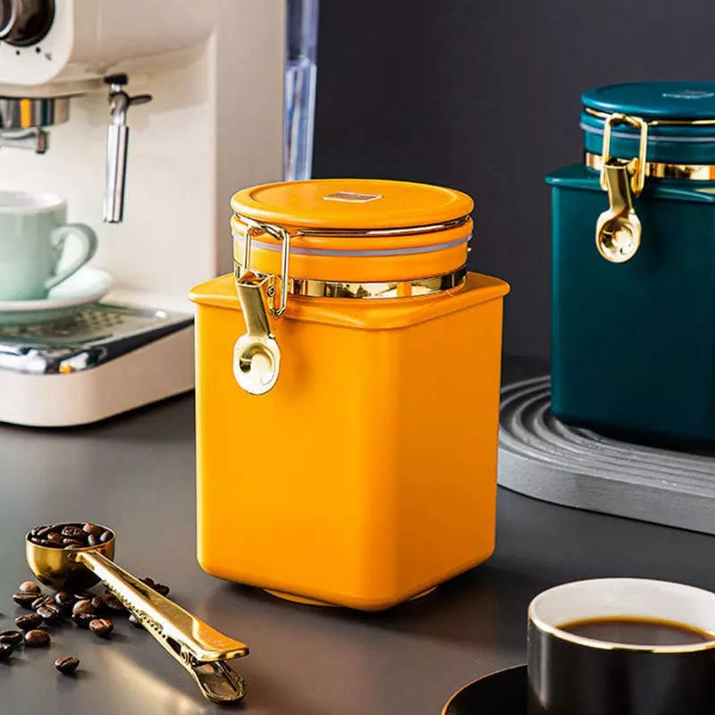 Porta Alimentos Pote com Tampa Hermético para Café