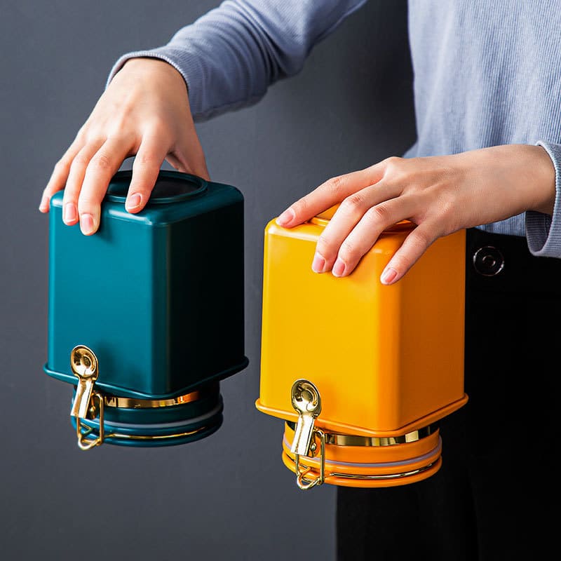 Porta Alimentos Pote com Tampa Hermético para Café