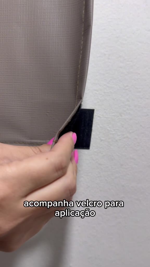 Cortina 100% Blackout com Velcro – Instalação Sem Furos