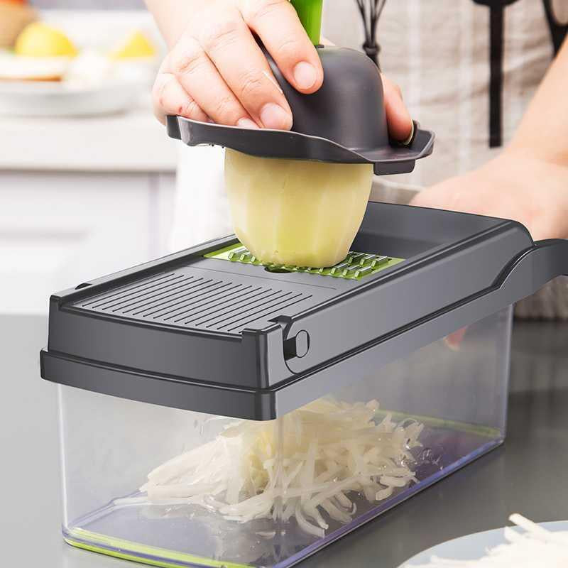 Fatiador Multifuncional Profissional 14 em 1™ - em Aço Inox