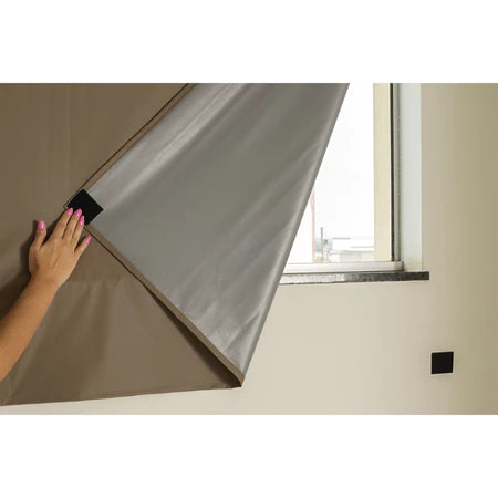 Cortina 100% Blackout com Velcro – Instalação Sem Furos