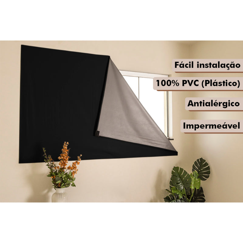 Cortina 100% Blackout com Velcro – Instalação Sem Furos