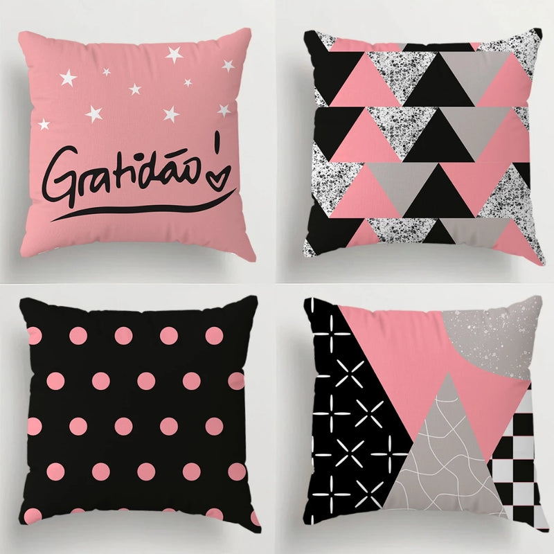 Kit com 04 Capas para Almofadas Decorativas