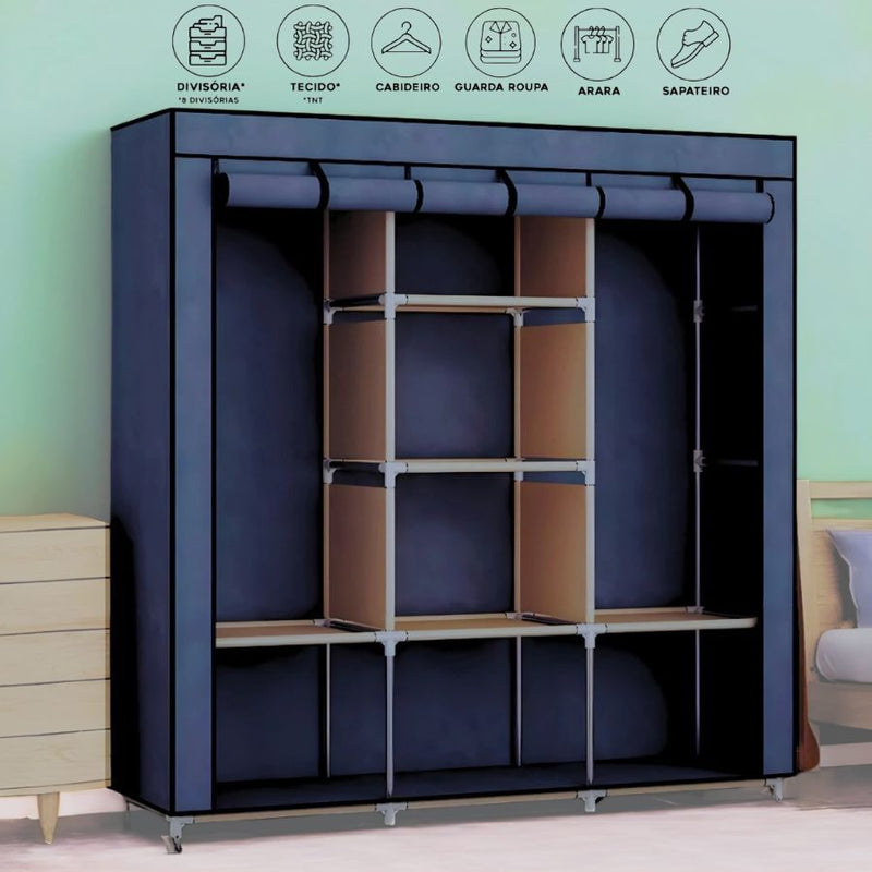 Guarda-Roupa Portátil Desmontável - Prático e Funcional