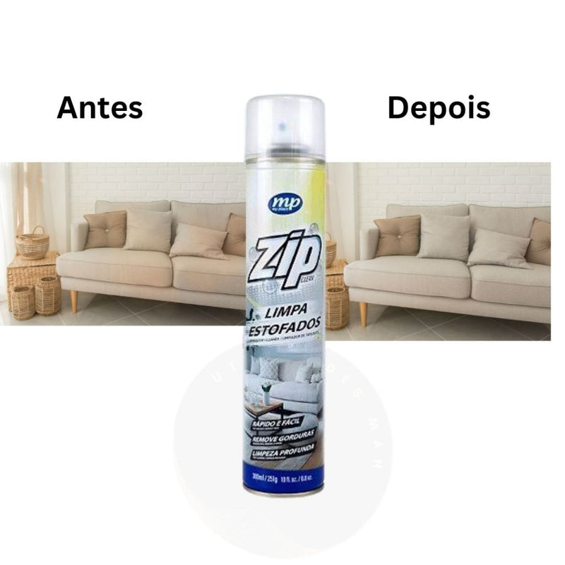 Espuma Para Limpeza de Estofados Spray Zip Clean
