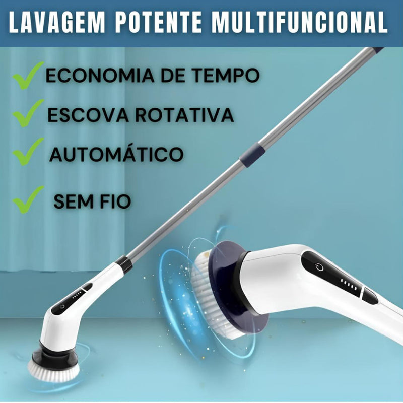 Mop Giratório Recarregável Multiuso