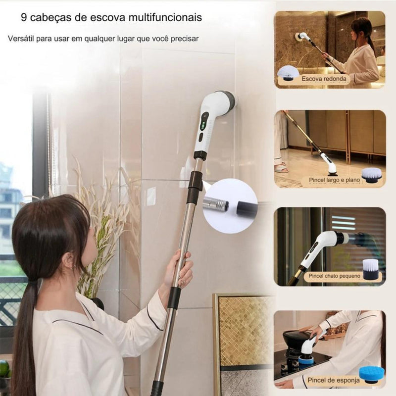 Mop Giratório Recarregável Multiuso